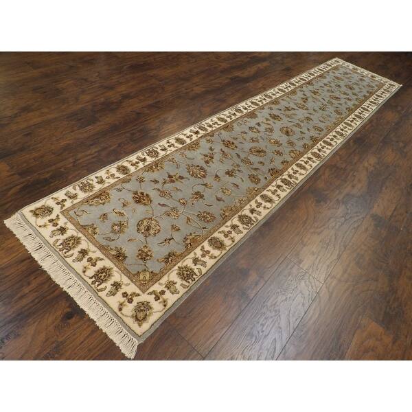 Wahi Rugs Hand Knotted Fine Traditional Carved 2'6"x12'0" Bed Bath